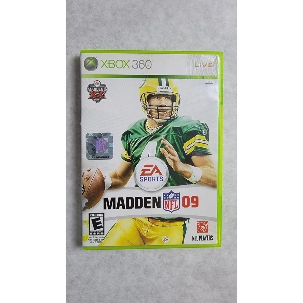 Madden NFL 09 Xbox 360 EA Sports Football Game Brett Favre Cover